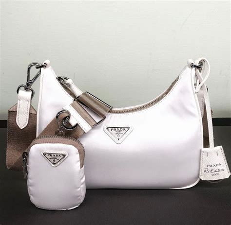 prada crossbody white|prada nylon crossbody small.